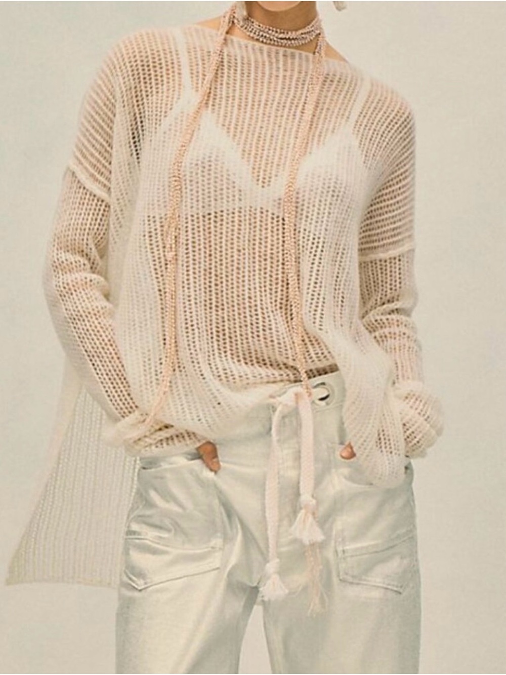 NWOT Free People Wednesday Cashmere Pullover Medium